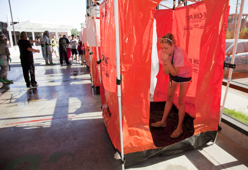 Local emergency response agencies test skills in full-scale disaster ...